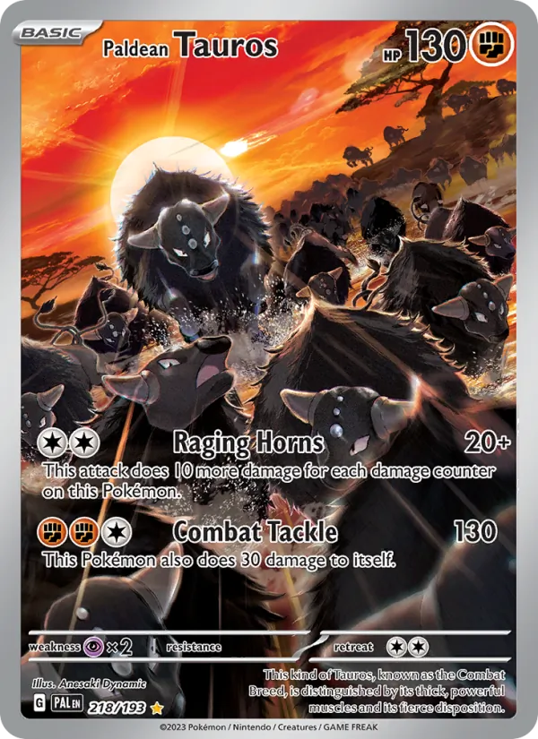 Paldean Tauros (Paldea Evolved #218/193)
