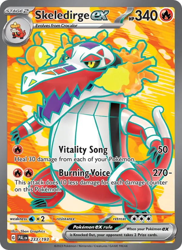 Skeledirge ex (Paldea Evolved #233/193)