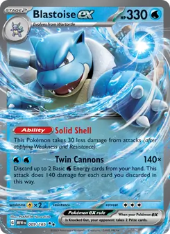 Blastoise ex (151 #009/165)