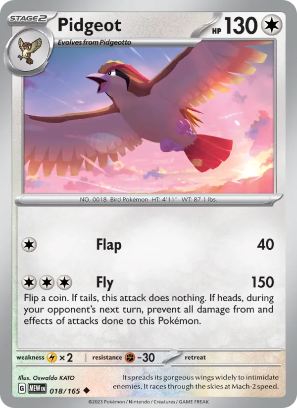 Pidgeot (151 #018/165)