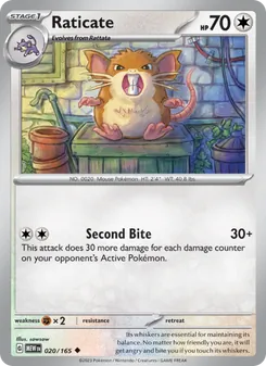 Raticate (151 #020/165)