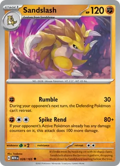 Sandslash (151 #028/165)