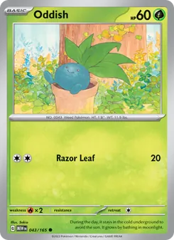 Oddish (151 #043/165)