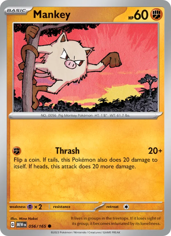 Mankey (151 #056/165)
