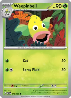 Weepinbell (151 #070/165)