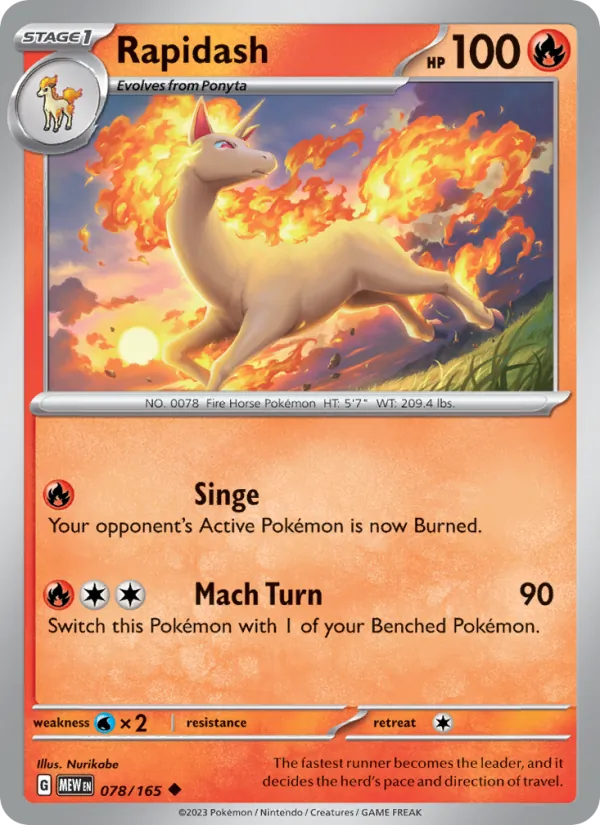 Rapidash (151 #078/165)