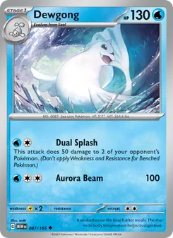Dewgong (151 #087/165)