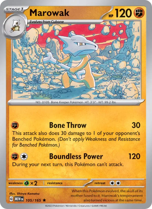 Marowak (151 #105/165)