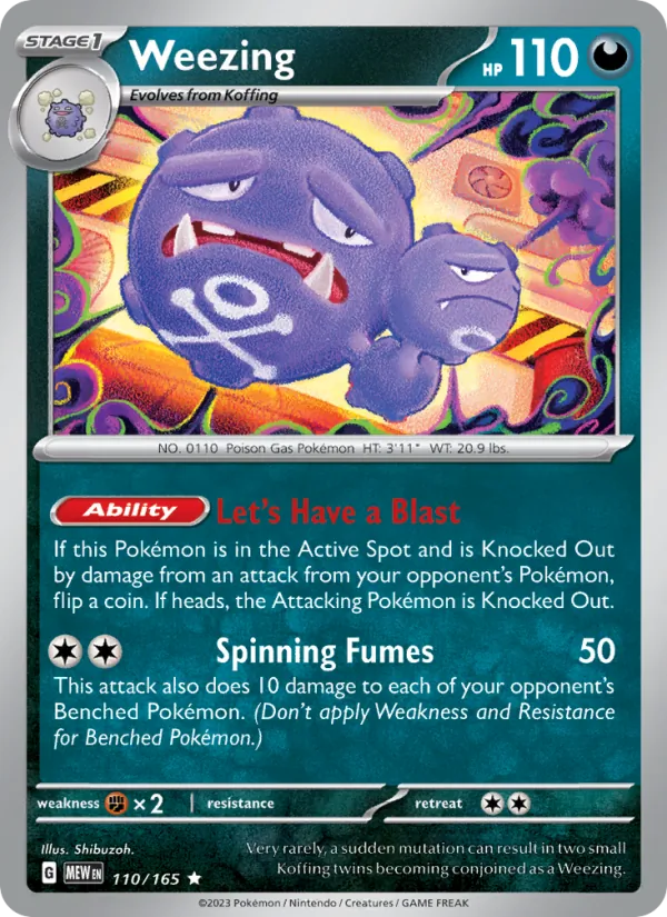 Weezing (151 #110/165)