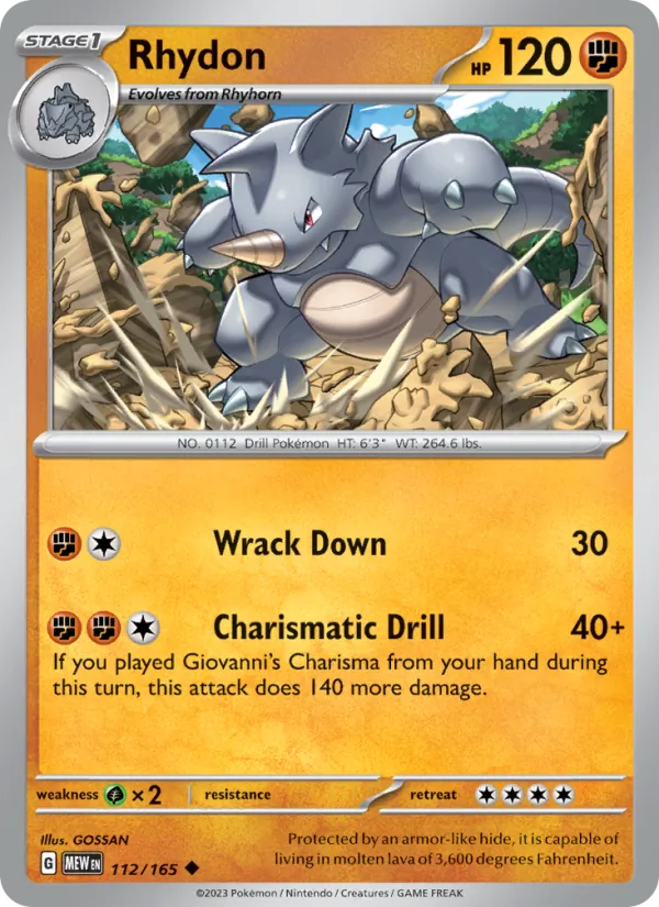 Rhydon (151 #112/165)