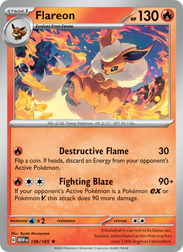 Flareon (151 #136/165)