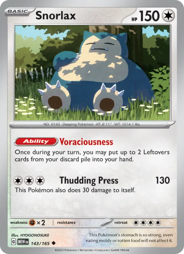 Snorlax (151 #143/165)