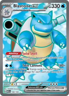 Blastoise ex (151 #184/165)