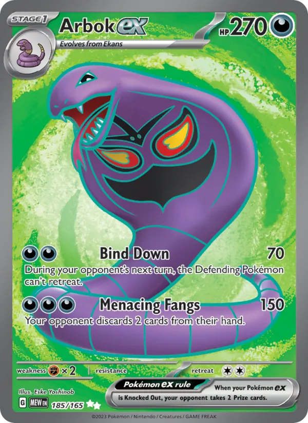 Arbok ex (151 #185/165)
