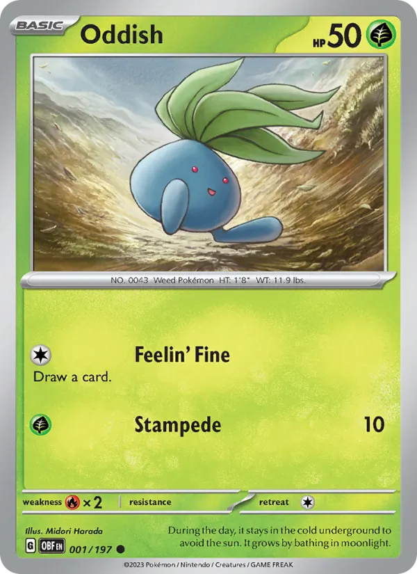 Oddish (Obsidian Flames #001/197)