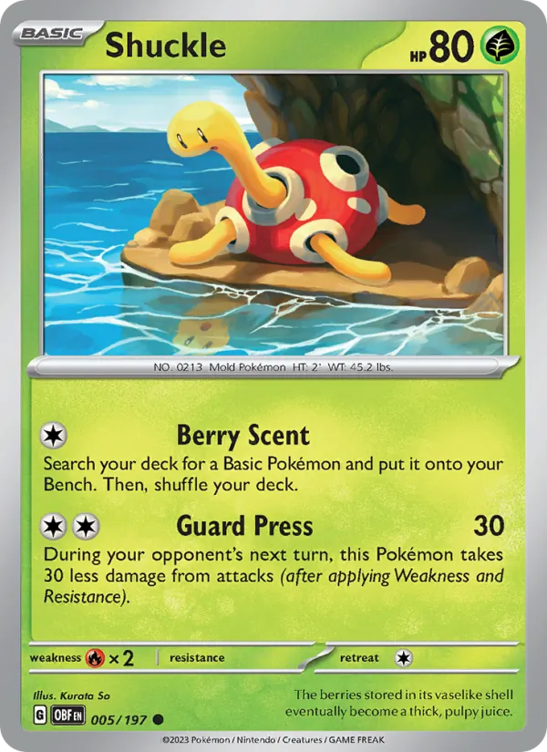 Shuckle (Obsidian Flames #005/197)