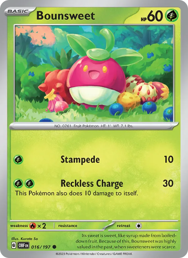Bounsweet (Obsidian Flames #016/197)