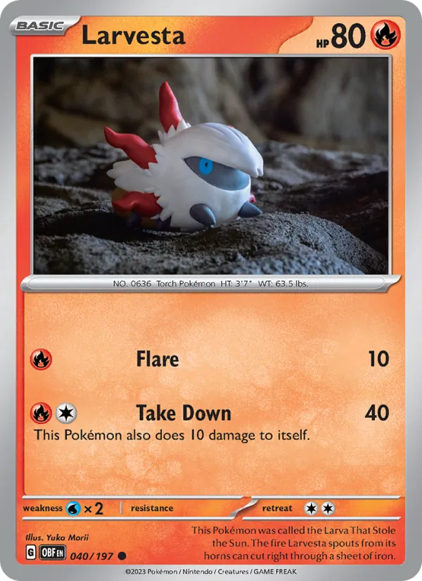 Larvesta (Obsidian Flames #040/197)