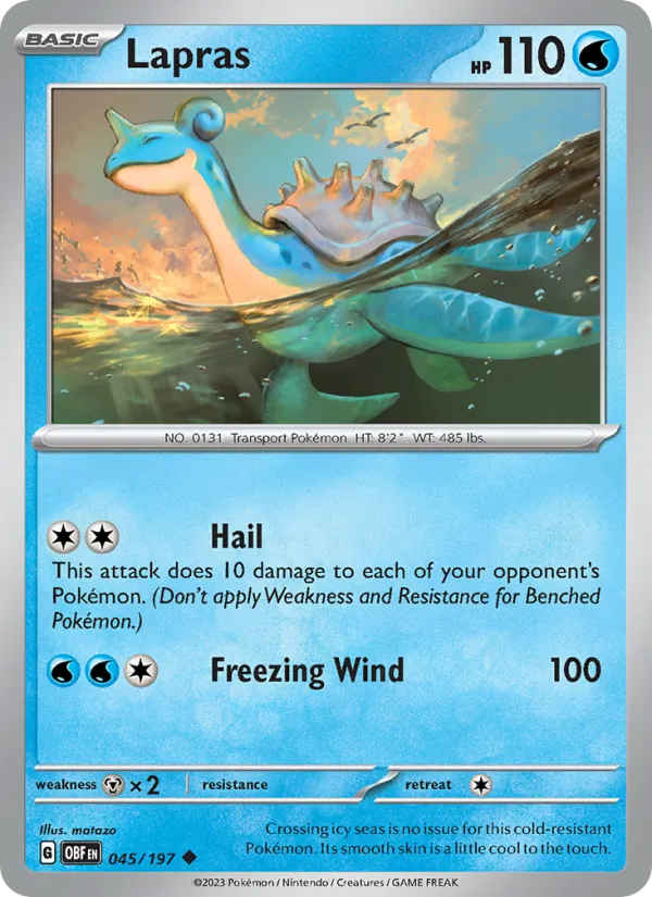Lapras (Obsidian Flames #045/197)