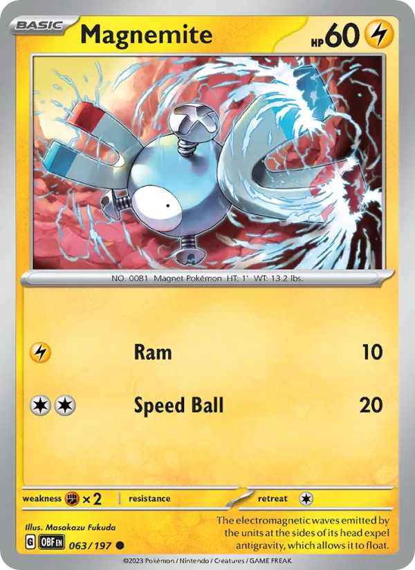 Magnemite (Obsidian Flames #063/197)