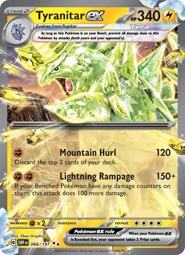 Tyranitar ex (Obsidian Flames #066/197)