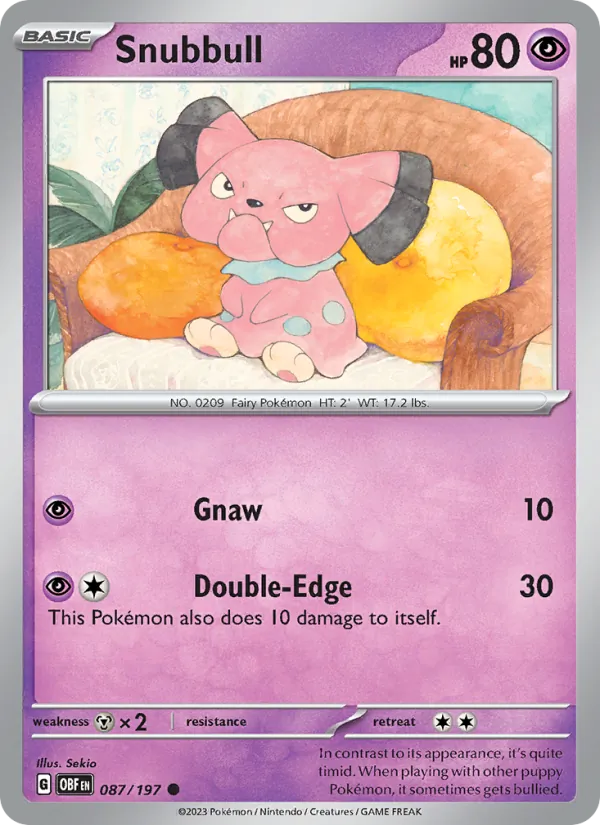 Snubbull (Obsidian Flames #087/197)
