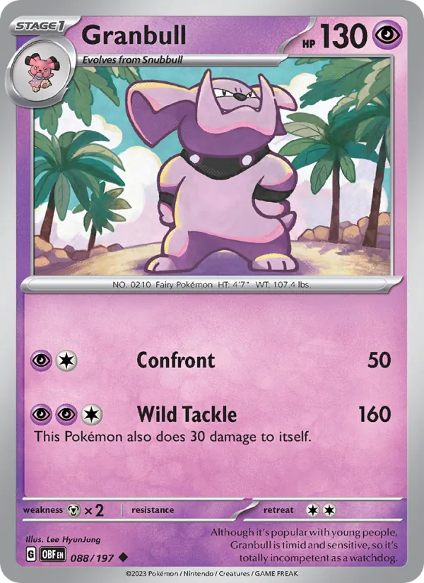 Granbull (Obsidian Flames #088/197)