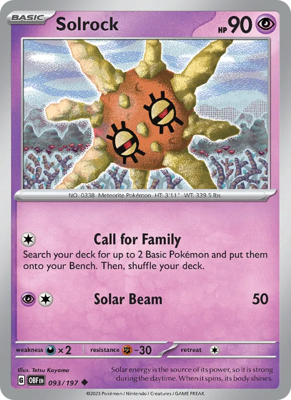 Solrock (Obsidian Flames #093/197)