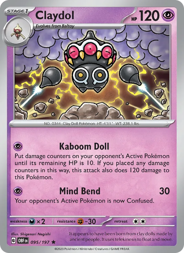 Claydol (Obsidian Flames #095/197)