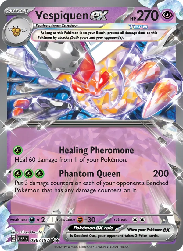 Vespiquen ex (Obsidian Flames #096/197)