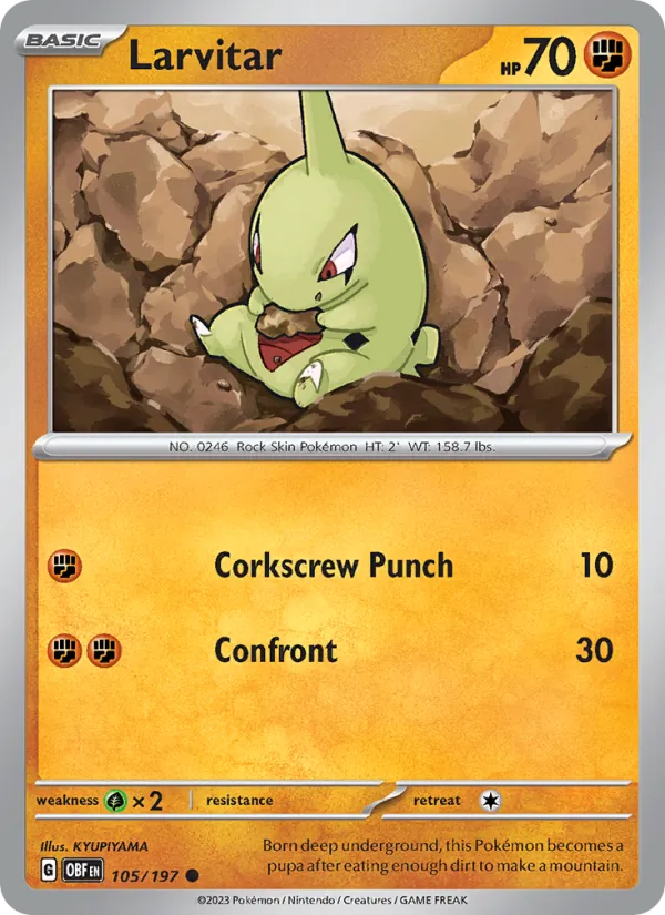 Larvitar (Obsidian Flames #105/197)