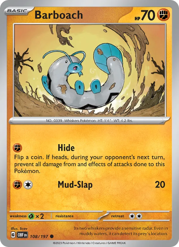 Barboach (Obsidian Flames #108/197)