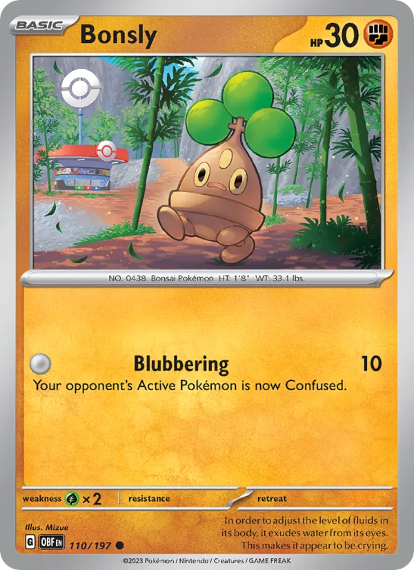 Bonsly (Obsidian Flames #110/197)