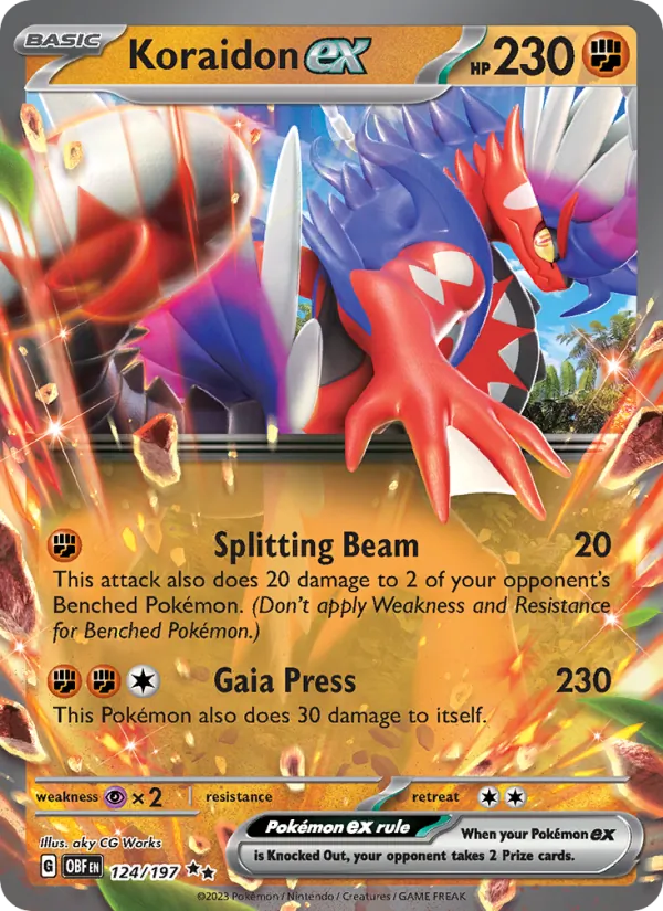 Koraidon ex (Obsidian Flames #124/197)