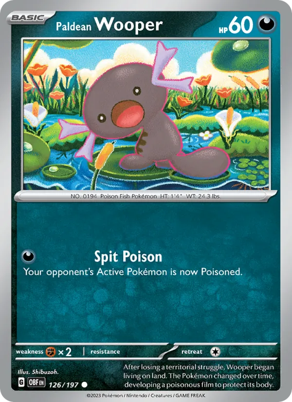 Paldean Wooper (Obsidian Flames #126/197)
