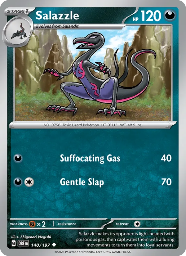 Salazzle (Obsidian Flames #140/197)