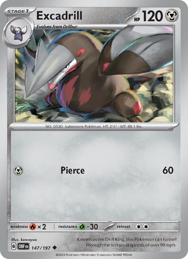 Excadrill (Obsidian Flames #147/197)