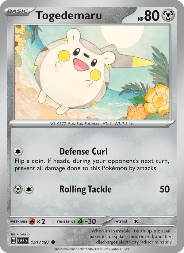 Togedemaru (Obsidian Flames #151/197)
