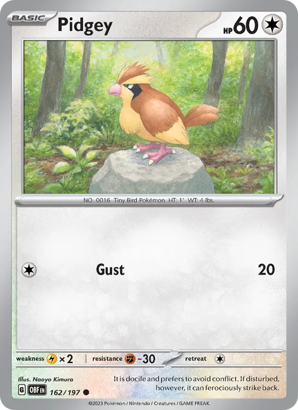 Pidgey (Obsidian Flames #162/197)