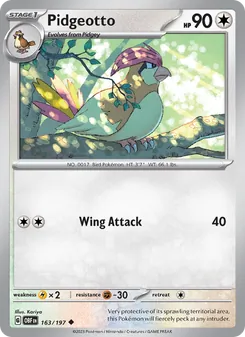 Pidgeotto (Obsidian Flames #163/197)