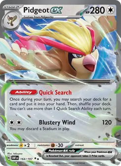 Pidgeot ex (Obsidian Flames #164/197)