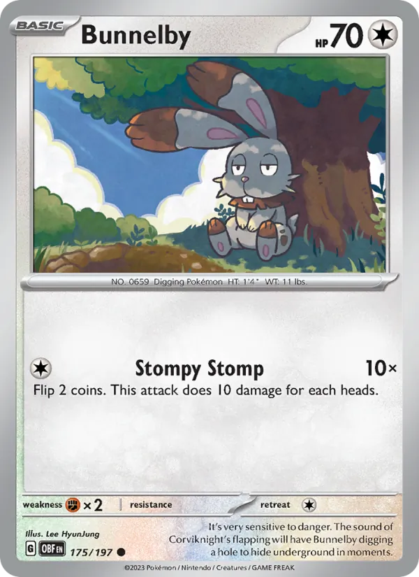 Bunnelby (Obsidian Flames #175/197)