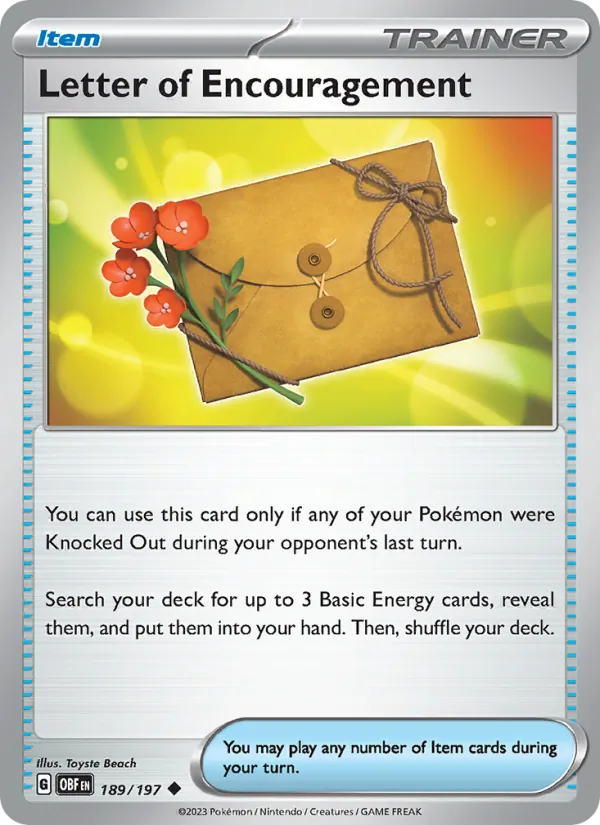Letter of Encouragement (Obsidian Flames #189/197)