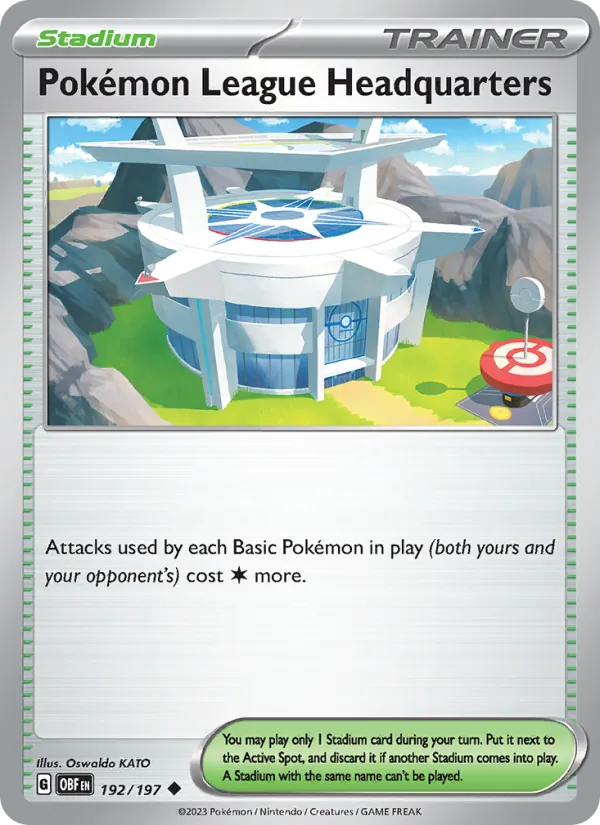 Pokémon League Headquarters (Obsidian Flames #192/197)