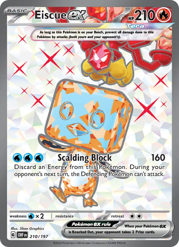 Eiscue ex (Obsidian Flames #210/197)
