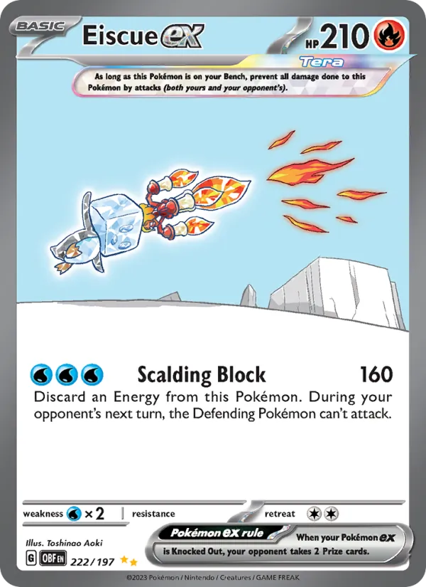 Eiscue ex (Obsidian Flames #222/197)