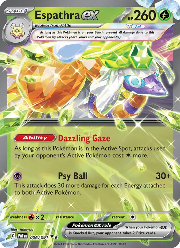 Espathra ex (Paldean Fates #006/91)