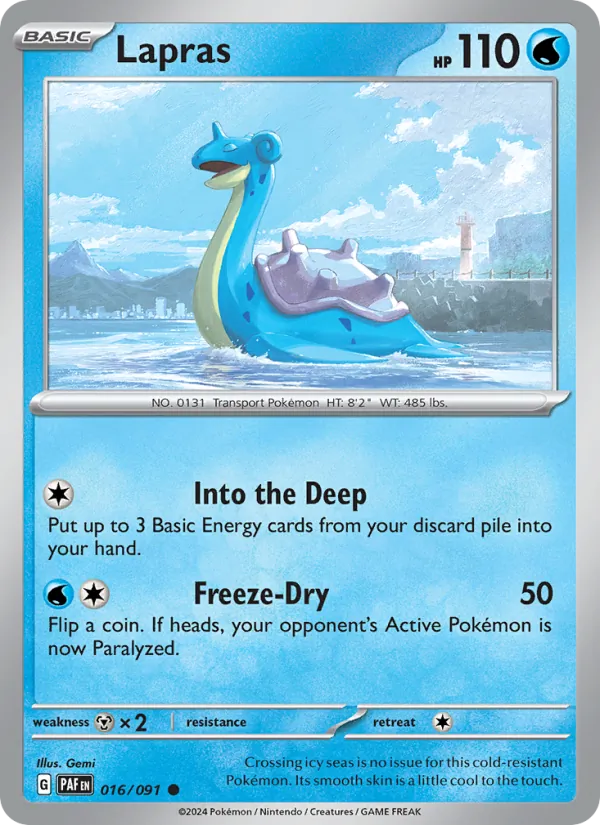 Lapras (Paldean Fates #016/91)