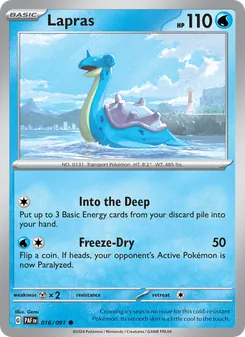 Lapras (Paldean Fates #016/91)