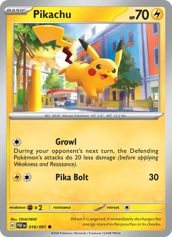 Pikachu (Paldean Fates #018/91)